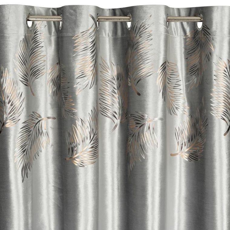 Eurofirany, zasłona zaciemniająca gotowa, Idalia, 140-250 cm, srebrny