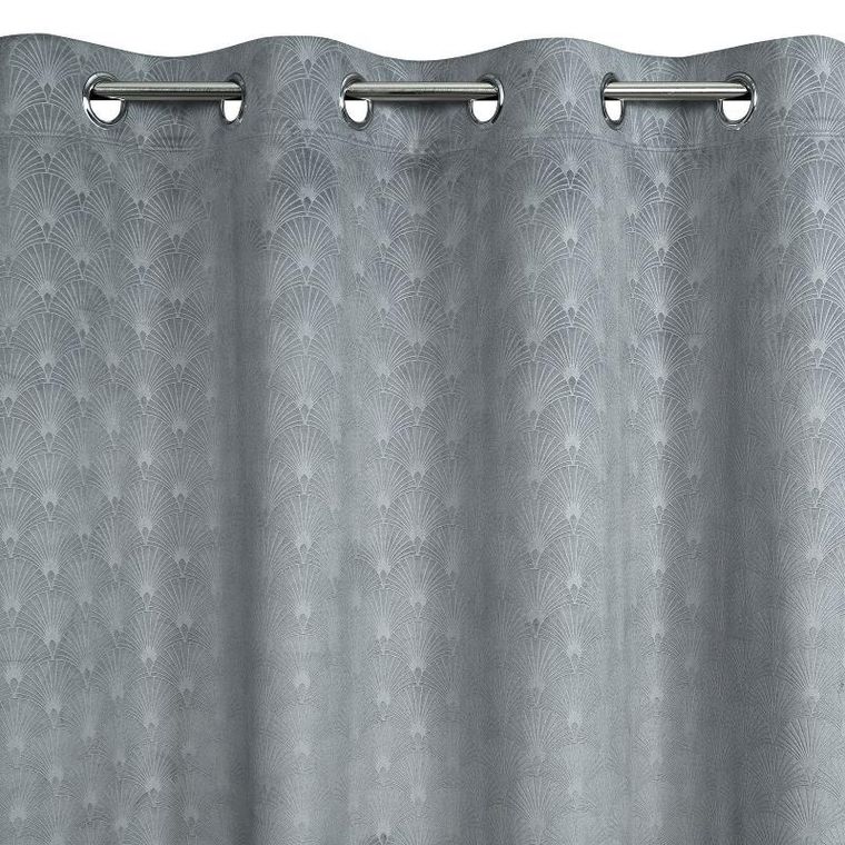 Eurofirany, zasłona zaciemniająca gotowa, Julia, 140-250 cm, szary