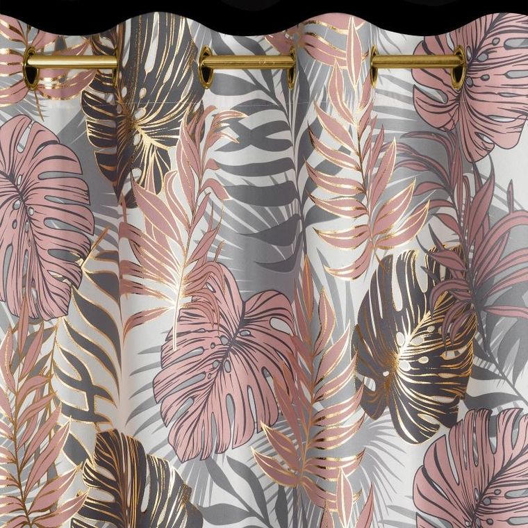 Eurofirany, zasłona zaciemniająca gotowa, Korfu, 140-250 cm, pudrowy