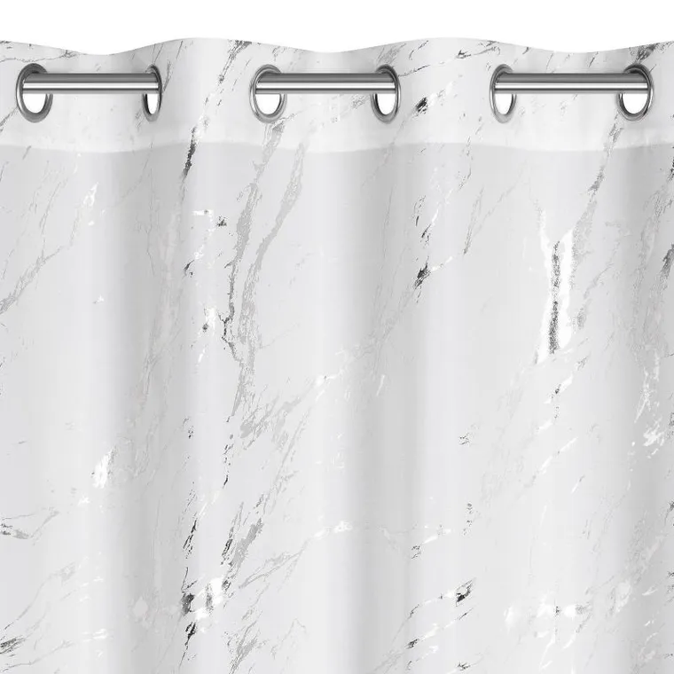 Eurofirany, zasłona zaciemniająca gotowa, Lani, 140-250 cm, biały