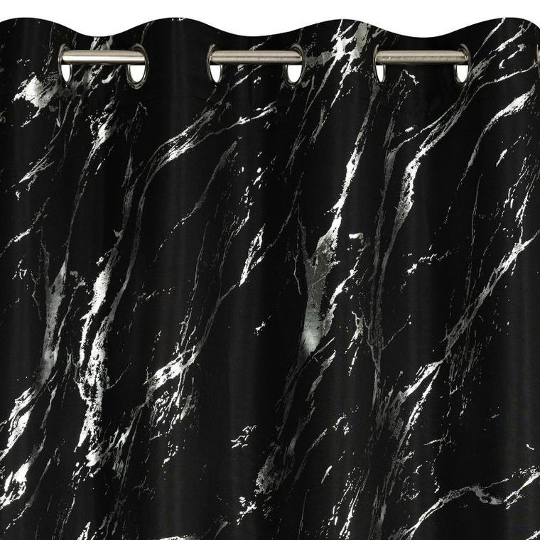 Eurofirany, zasłona zaciemniająca gotowa, Lani, 140-250 cm, czarny