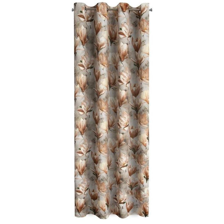 Eurofirany, zasłona zaciemniająca gotowa, Lari, 140-250 cm, brązowy