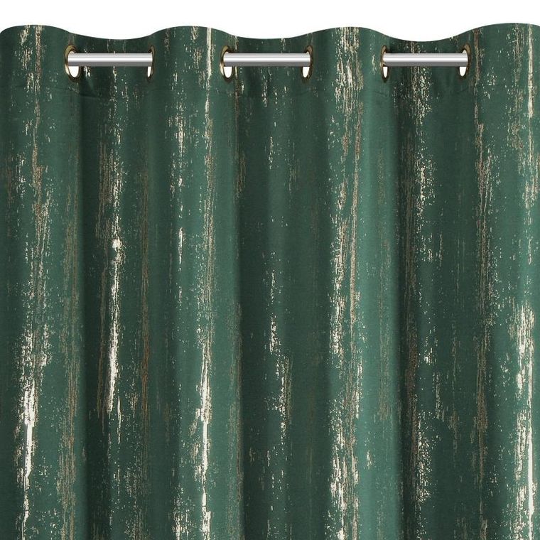 Eurofirany, zasłona zaciemniająca gotowa, Libi, 140-250 cm, zielony