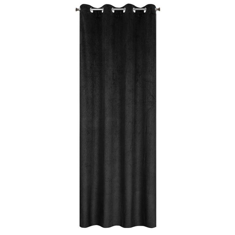 Eurofirany, zasłona zaciemniająca gotowa, Lili, 140-250 cm, czarny