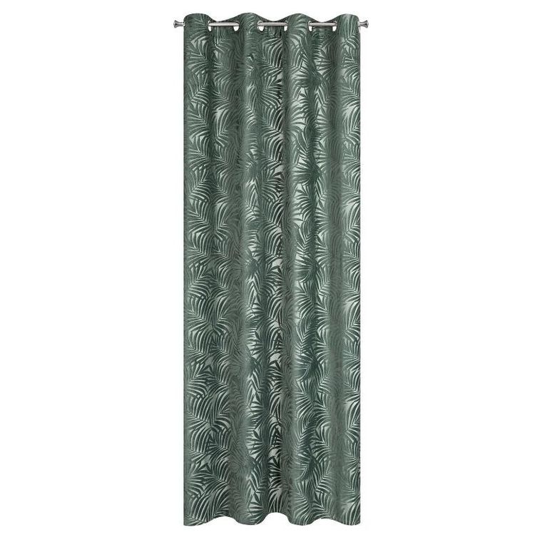 Eurofirany, zasłona zaciemniająca gotowa, Livia, 140-250 cm, ciemnomiętowy