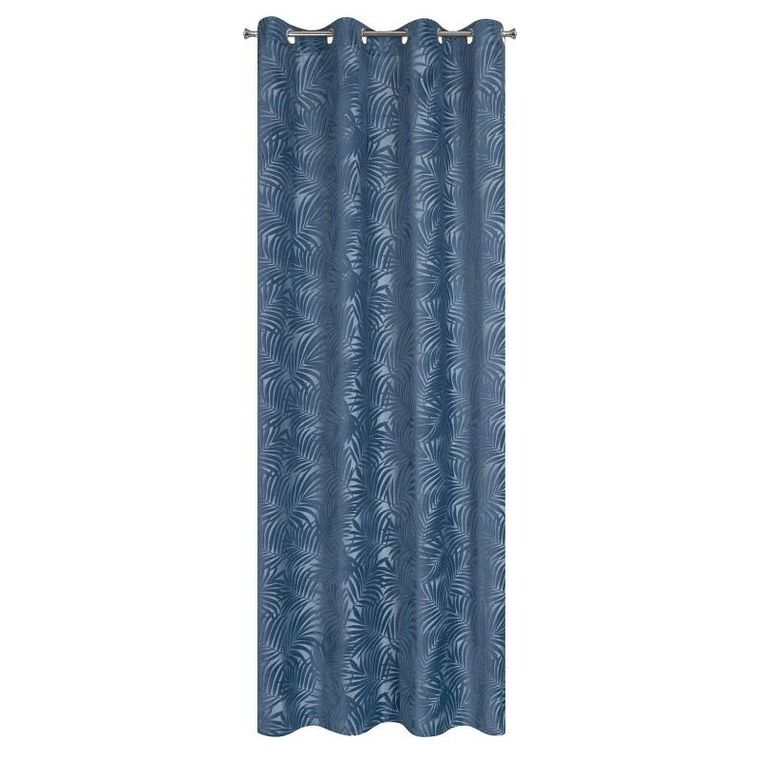Eurofirany, zasłona zaciemniająca gotowa, Livia, 140-250 cm, ciemnoniebieski