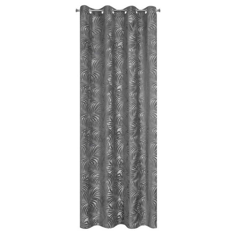 Eurofirany, zasłona zaciemniająca gotowa, Livia, 140-250 cm, stalowy