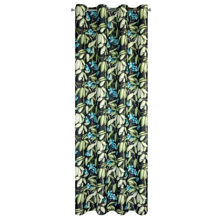 Eurofirany, zasłona zaciemniająca gotowa, Loni, 140-250 cm, czarny