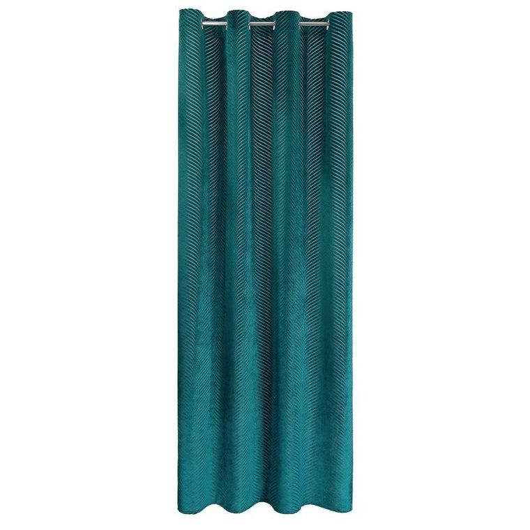Eurofirany, zasłona zaciemniająca gotowa, Lussi, 140-250 cm, ciemnoturkusowy