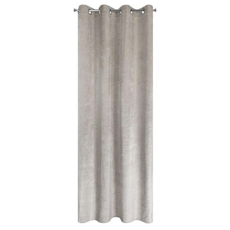 Eurofirany, zasłona zaciemniająca gotowa, Lussi, 140-250 cm, jasnobeżowy