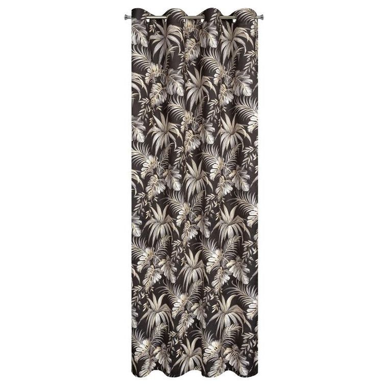 Eurofirany, zasłona zaciemniająca gotowa, Magi, 140-250 cm, czarny