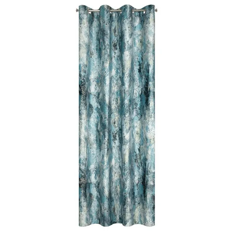 Eurofirany, zasłona zaciemniająca gotowa, Malia, 140-250 cm, niebieski