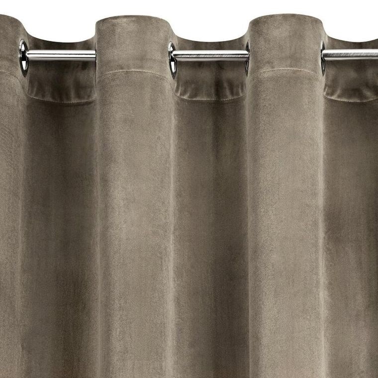 Eurofirany, zasłona zaciemniająca gotowa, melanie, 140-250 cm, brązowy