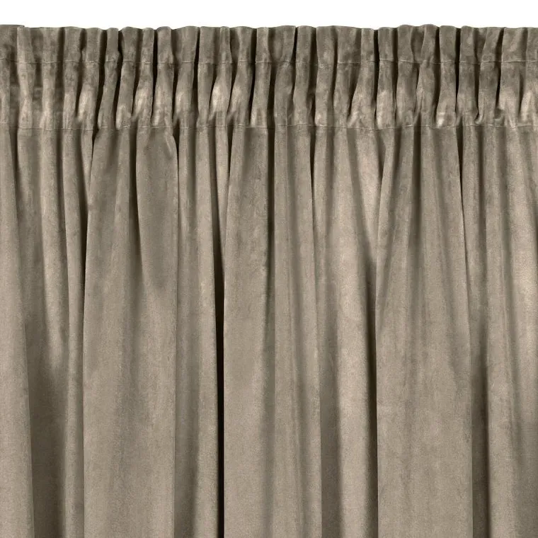 Eurofirany, zasłona zaciemniająca gotowa, Melanie, na taśmie, 140-270 cm, brązowy