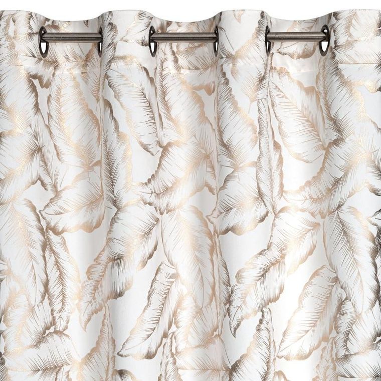 Eurofirany, zasłona zaciemniająca gotowa, Milena, 140-250 cm, biały