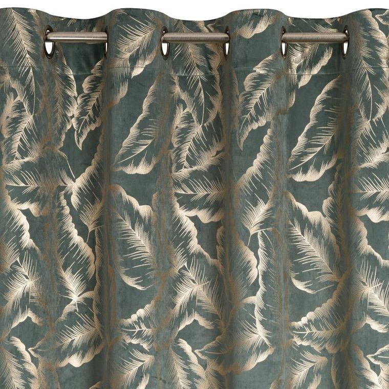 Eurofirany, zasłona zaciemniająca gotowa, Milena, 140-250 cm, miętowy