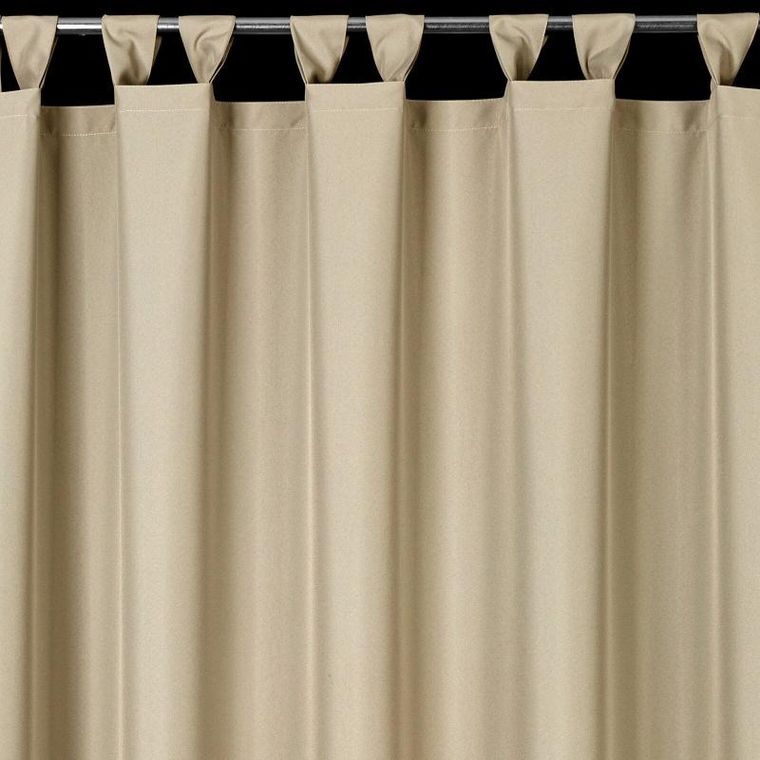 Eurofirany, zasłona zaciemniająca gotowa, na szelkach, Garden, 155-200 cm, beżowy