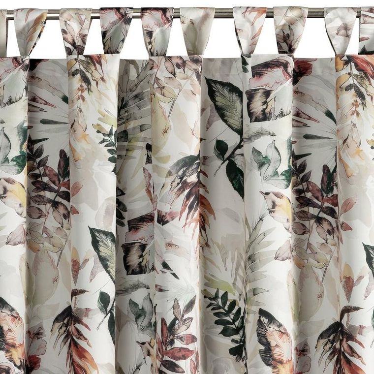 Eurofirany, zasłona zaciemniająca gotowa, na szelkach, Garden2, 155-240 cm, biały