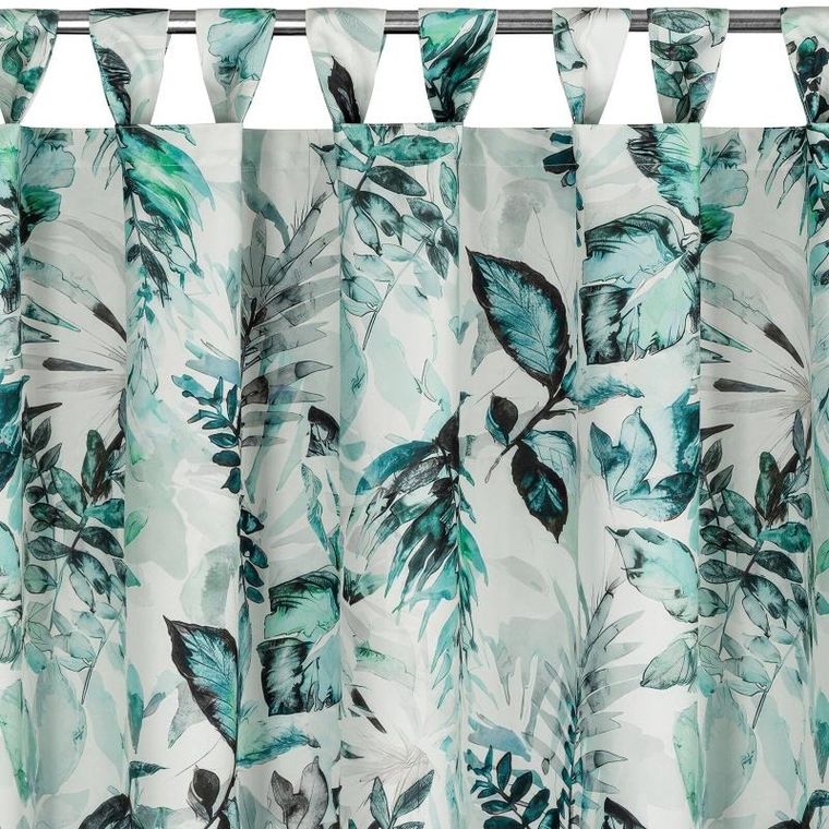 Eurofirany, zasłona zaciemniająca gotowa, na szelkach, Garden2, 155-240 cm, biały