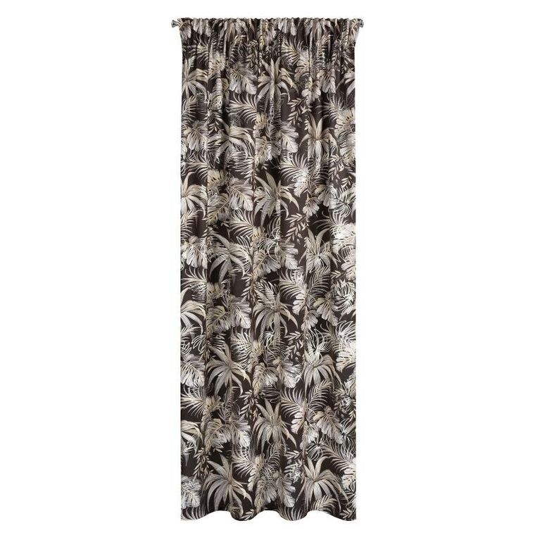 Eurofirany, zasłona zaciemniająca gotowa, na taśmie, 140-270 cm, czarny