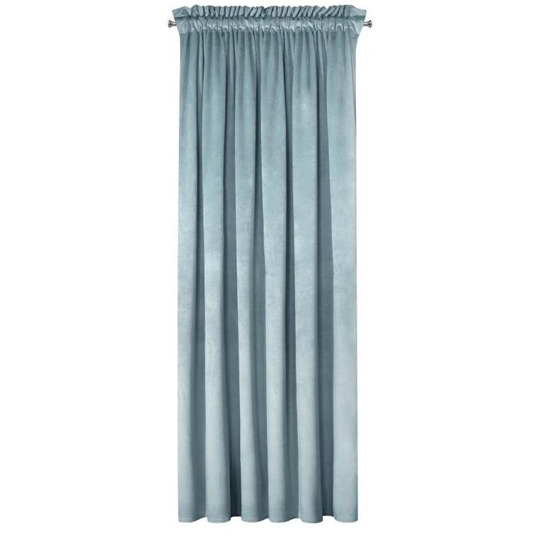 Eurofirany, zasłona zaciemniająca gotowa, na taśmie, d91, Rosa, 135-300 cm, morski