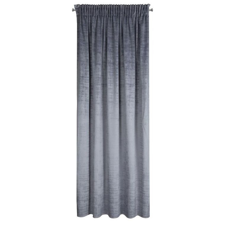 Eurofirany, zasłona zaciemniająca gotowa, na taśmie, Daria, 140-270 cm, stalowy