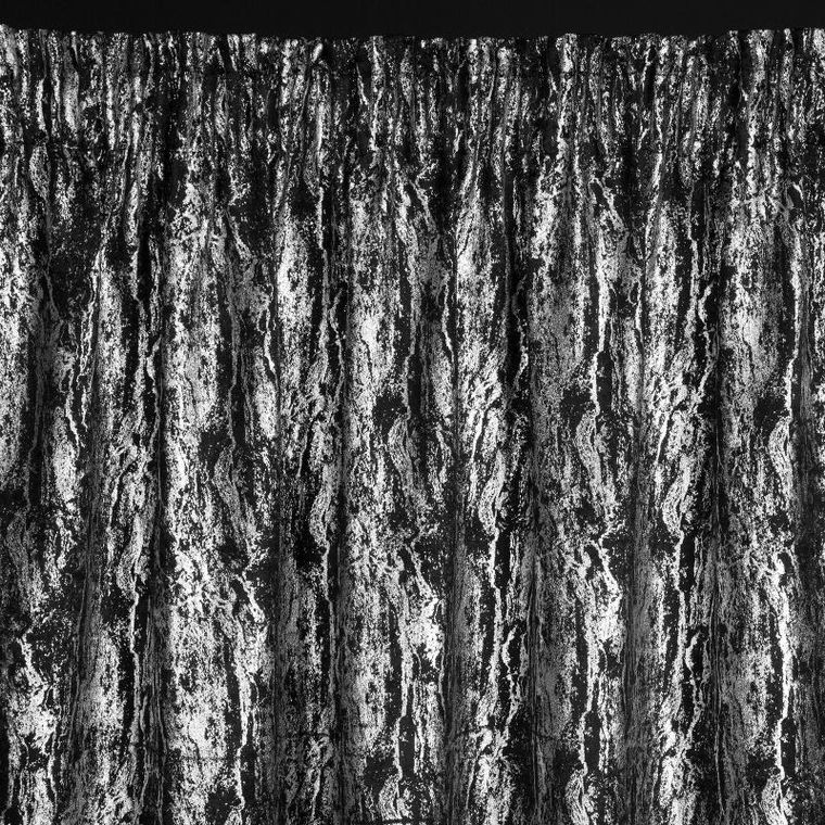 Eurofirany, zasłona zaciemniająca gotowa, na taśmie, Elise, 140-270 cm, czarny