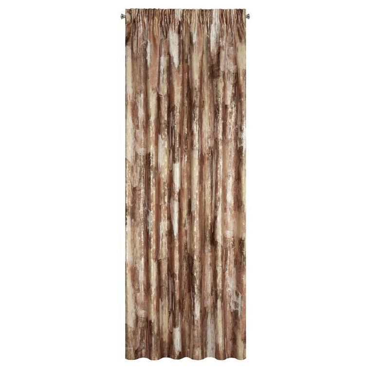 Eurofirany, zasłona zaciemniająca gotowa, na taśmie, Ella, 140-270 cm, ceglasty