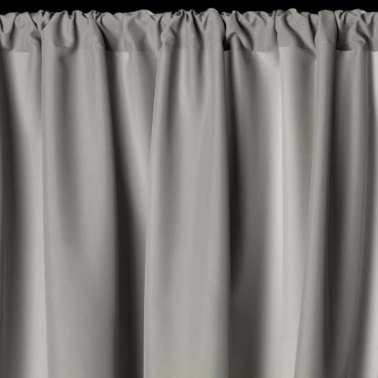 Eurofirany, zasłona zaciemniająca gotowa, na taśmie, Garden, 155-200 cm, szary