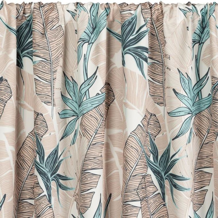 Eurofirany, zasłona zaciemniająca gotowa, na taśmie, garden 8, 155-200 cm, beżowy