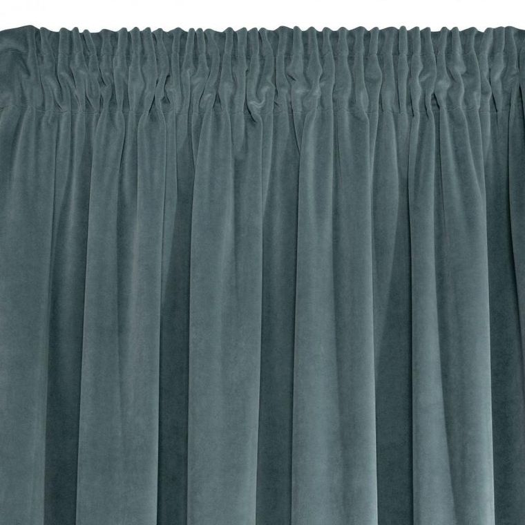 Eurofirany, zasłona zaciemniająca gotowa, na taśmie, Kristi, 140-270 cm, niebieski