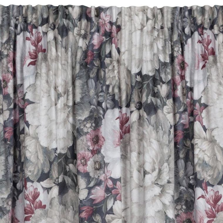 Eurofirany, zasłona zaciemniająca gotowa, na taśmie, Lucia, 140-270 cm, kremowy