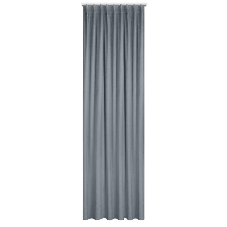 Eurofirany, zasłona zaciemniająca gotowa, na taśmie, Marlen, 140-300 cm, grafitowa