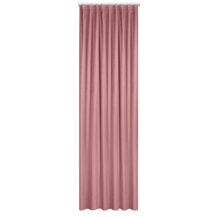 Eurofirany, zasłona zaciemniająca gotowa, na taśmie, Marlen, 140-300 cm, pudrowy