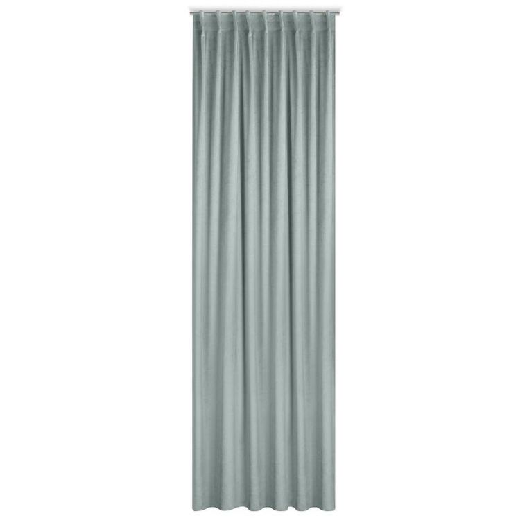 Eurofirany, zasłona zaciemniająca gotowa, na taśmie, Marlen, 140-300 cm, szary