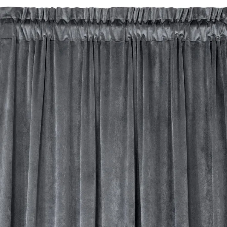 Eurofirany, zasłona zaciemniająca gotowa, na taśmie, Melanie, 140-270 cm, grafitowy