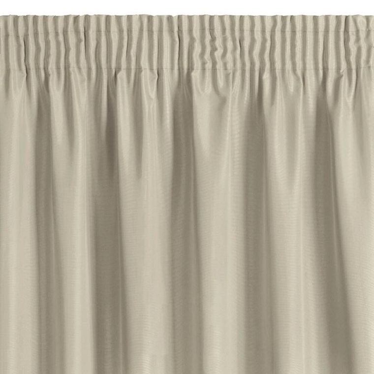 Eurofirany, zasłona zaciemniająca gotowa, na taśmie, Rita, 140-270 cm, ciemnobeżowy