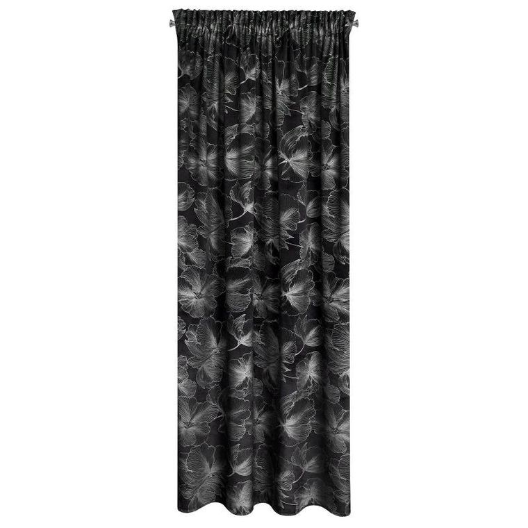 Eurofirany, zasłona zaciemniająca gotowa, na taśmie, Stella, 140-300 cm, czarny