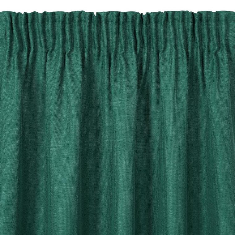 Eurofirany, zasłona zaciemniająca gotowa, na taśmie, Style, 140-270 cm, zielony