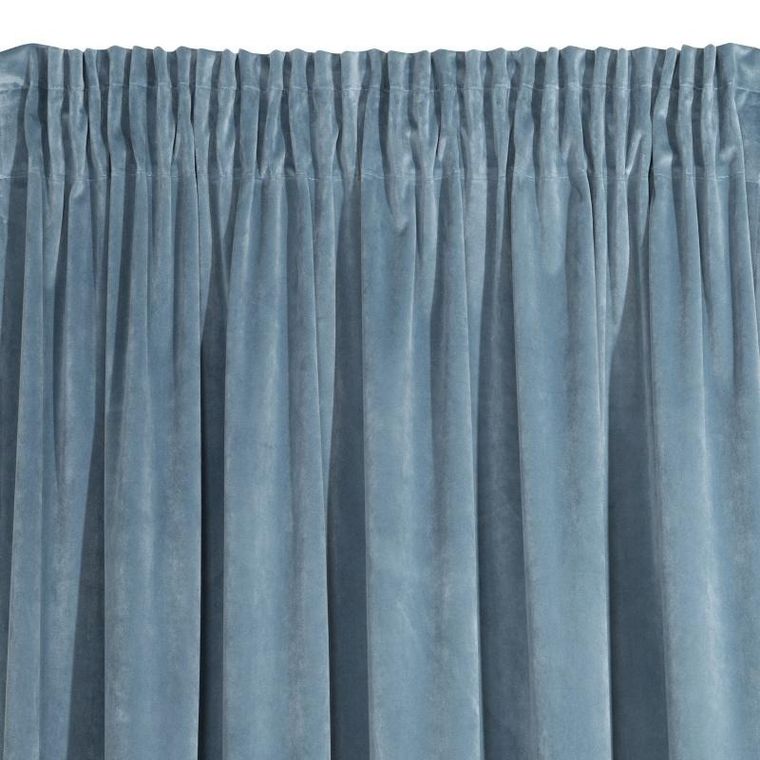 Eurofirany, zasłona zaciemniająca gotowa, na taśmie, Villa, 140-270 cm, niebieski