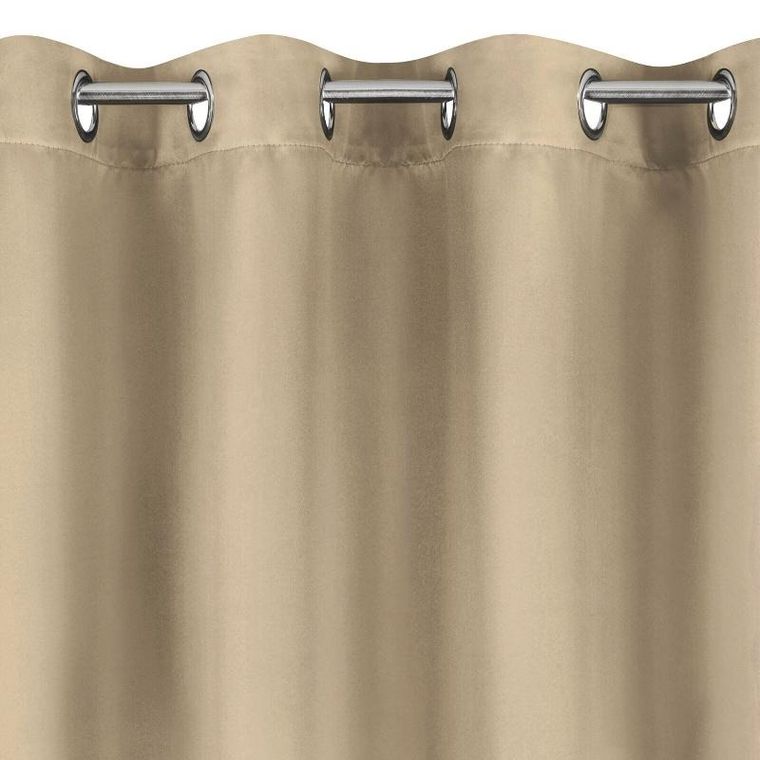 Eurofirany, zasłona zaciemniająca gotowa, Nerisa, 140-250 cm, beżowy