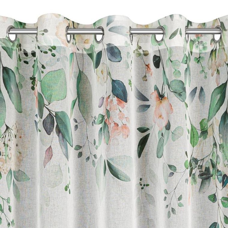 Eurofirany, zasłona zaciemniająca gotowa, Niki, 350-250 cm, biały