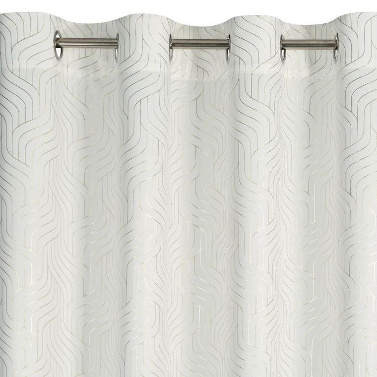 Eurofirany, zasłona zaciemniająca gotowa, Oleta, 140-250 cm, biały