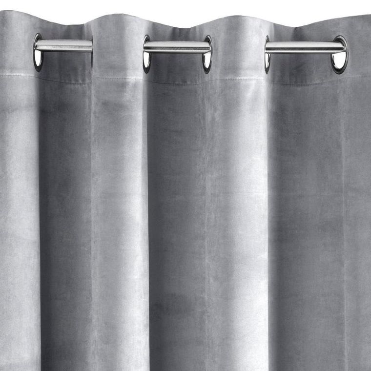 Eurofirany, zasłona zaciemniająca gotowa, Pierre, 140-250 cm, jasnoszary