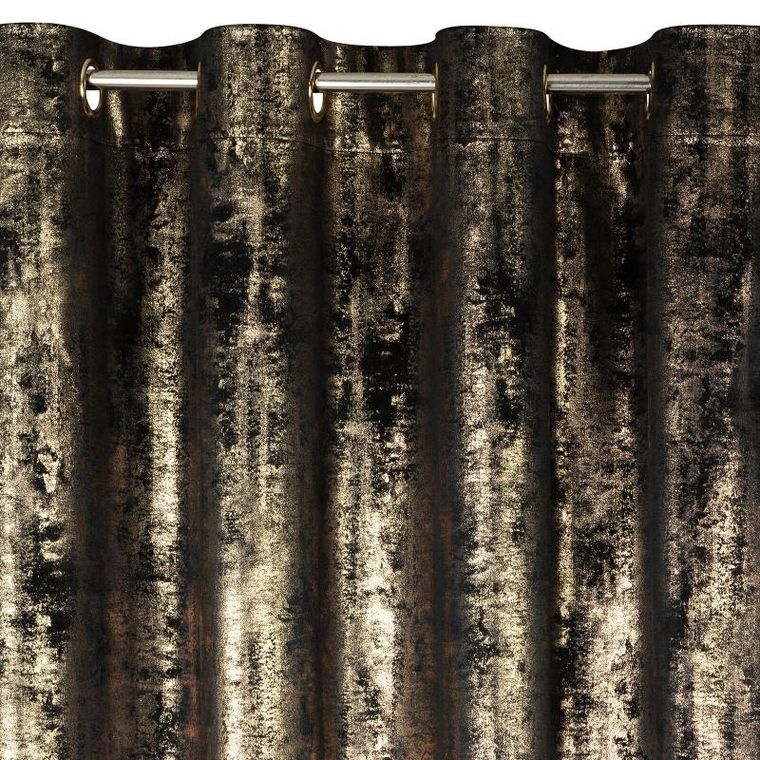 Eurofirany, zasłona zaciemniająca gotowa, Renia, 140-250 cm, czarny