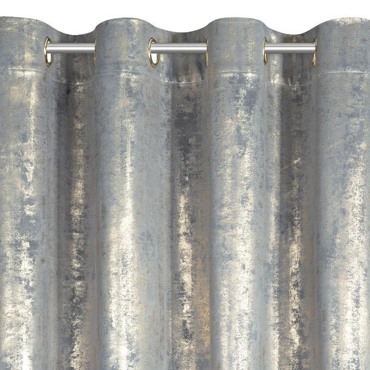 Eurofirany, zasłona zaciemniająca gotowa, Renia, 140-250 cm, srebrny