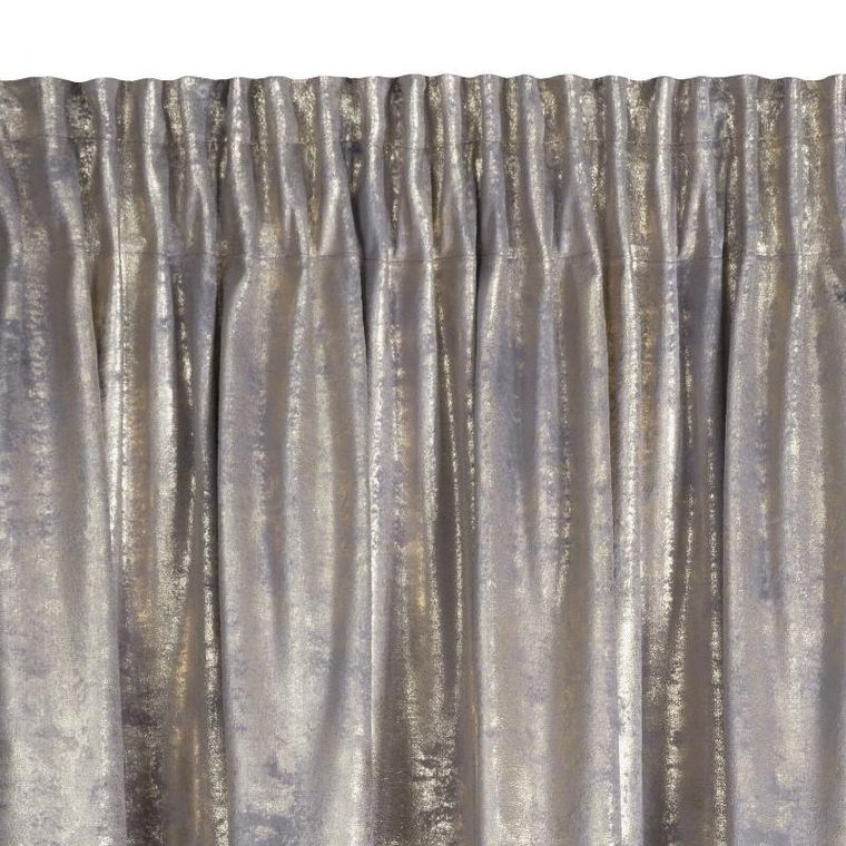 Eurofirany, zasłona zaciemniająca gotowa, Renia, na taśmie, 140-270 cm, stalowy