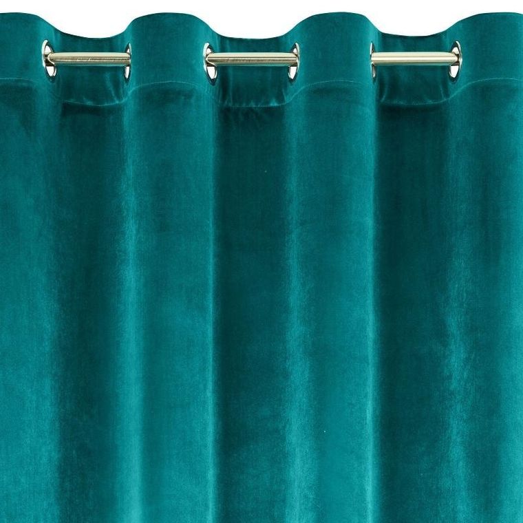 Eurofirany, zasłona zaciemniająca gotowa, Samanta, 140-250 cm, turkusowy