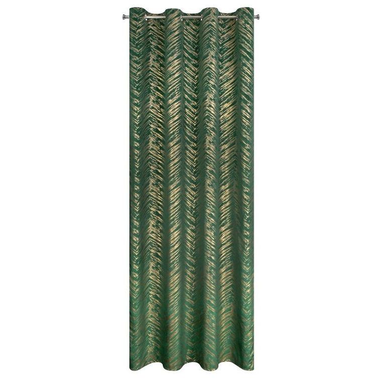 Eurofirany, zasłona zaciemniająca gotowa, Sara, 140-250 cm, ciemnozielony