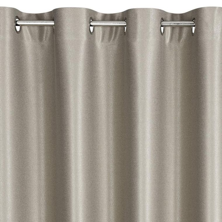 Eurofirany, zasłona zaciemniająca gotowa, Selina, 140-250 cm, ciemno beżowy